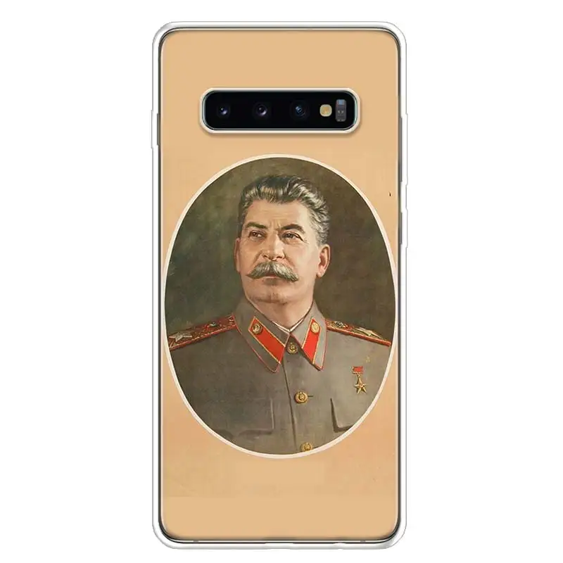 Русский Сталин СССР крышка чехол для телефона для samsung Galaxy A10 A20E A30 A40 A50 A70 A50S A80 M30S A6 A7 A8 A9 Plus+ Coque