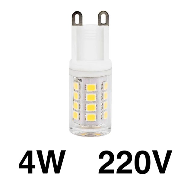 4W SMD2835 G9 5 шт. светодиодный светильник 220 В G9 2 Вт 3W 4 Вт 8 Вт светодиодный чип COB SMD светодиодный лампы ампулы заменить галогенный прожектор люстра 360 градусов ОСВЕЩЕНИЕ - Испускаемый цвет: 4W SMD2835 G9