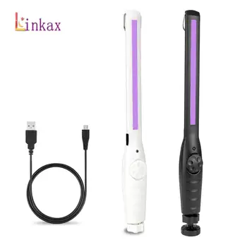 

USB Rechargeable Portable Ultraviolet Lamp UV Sterilizer Light UVC Bactericidal Lamp Handheld Disinfection Germicidal COB Bulb