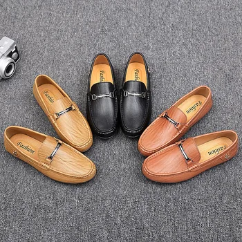 

2019 Spring Summer NEW Men's Loafers Lazy soft Flat Casual Shoes Men Breathable Slip-On Soft Leather Driving Shoes Moccasins
