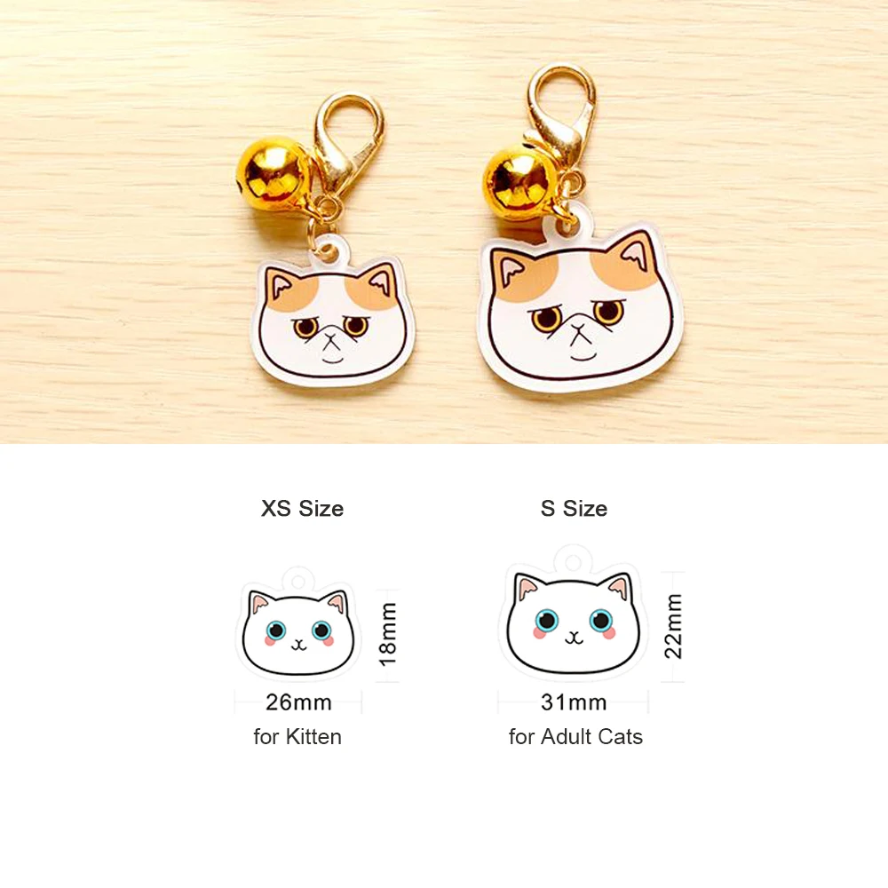 Personalized Cat Tag With Icon Handmade Acrylic ID Tag for Cats Collar  Kitten Adorable Nameplate Pendent Pet Products