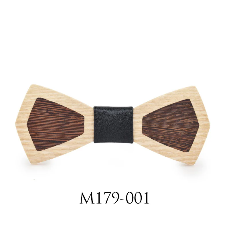 Wood Bowtie Британский Взрослый мужской женский пэчворк дизайн деревянный модный галстук-бабочка жених свадебный бизнес бабочка галстук вечерние деревянная бабочка - Цвет: Wood Bowtie