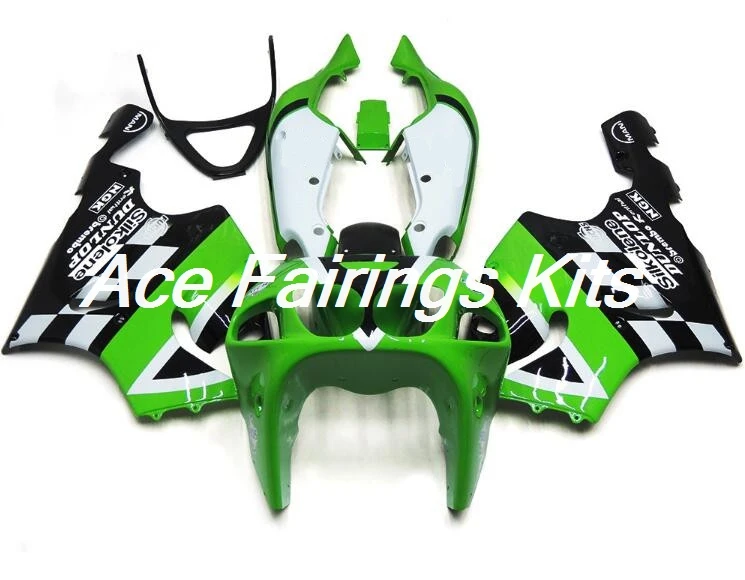 4 подарка ABS обтекатель комплект подходит для Kawasaki Ninja ZX7R ZX-7R 1996-2003 96 97 98 99 00 01 02 03 Обтекатели набор на заказ зеленый черный