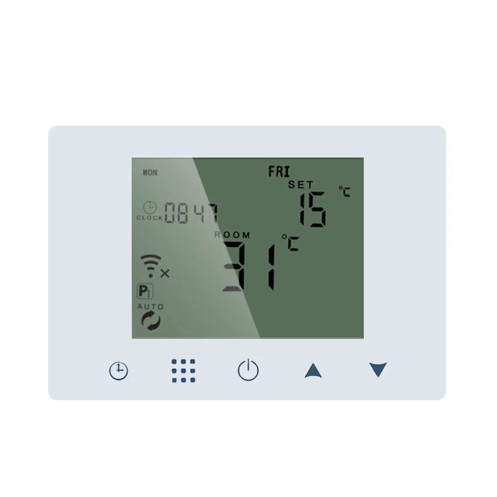 

WiFi & RF Wireless Digital Thermostat Touch Screen Gas Boiler Water Floor Heating Smart Temperature Controller Remote Control
