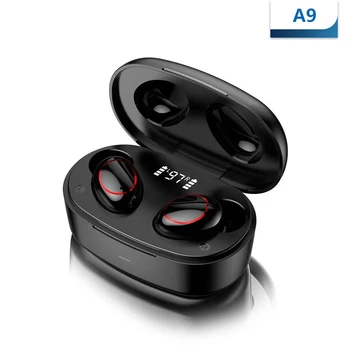 

Bluetooth Earphone Black Technology Led intelligence Digital Display Earphone With Charging Box Bluetooth Earphone