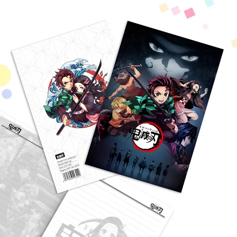 Записная книжка с изображением демона из аниме Kimetsu no Yaiba записная Kamado Tanjirou
