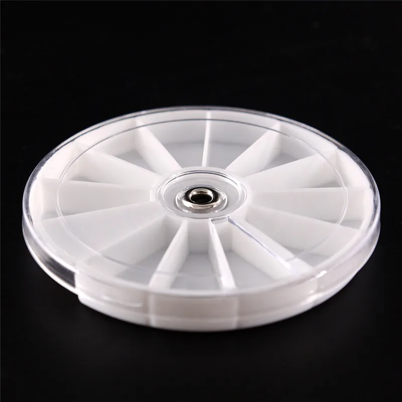 12 Slots Splitter Pill Organizer Medicine Box Cutter 7 Day Pill Container Pastillero Weekly Rotating Pill Box Travel Pill Case