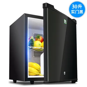 30L Mini Fridge Small Refrigerator For Hotel Room Household Refrigerator Glass Door Mini Cake Showcase Tea Cooler Box Portable