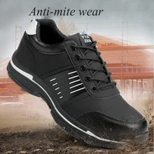 Безопасная обувь и головные уборы; мужские туфли-оксфорды со стальным носком на низкой подошве; обувь для работы; Нескользящая дышащая сетчатая обувь; походная одежда; DXZ0065