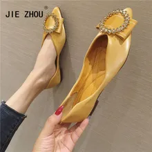 Классическая женская обувь на плоской подошве с острым закрытым носком; женская офисная обувь; удобные слипоны на плоской подошве