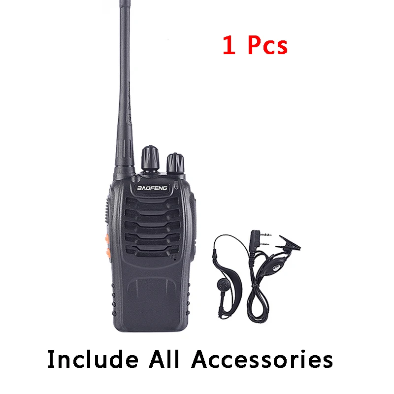 1 PC 1 шт./2 шт. Baofeng BF-888S рация радиостанция UHF 400-470 МГц 16CH BF 888s радио talki walki BF 888s портативный приемопередатчик - Цвет: 1 PC