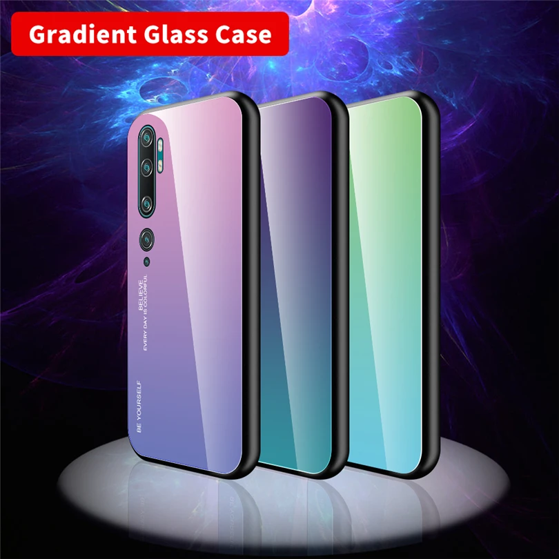 Роскошный глянцевый чехол для телефона Xiaomi 9 9SE CC9 CC9E ультра тонкий градиентный