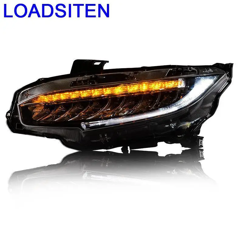 Внешняя лампа в сборе Luces Led Para Авто дневные ходовые Автомобили освещение фары Задние фары для Honda Civic