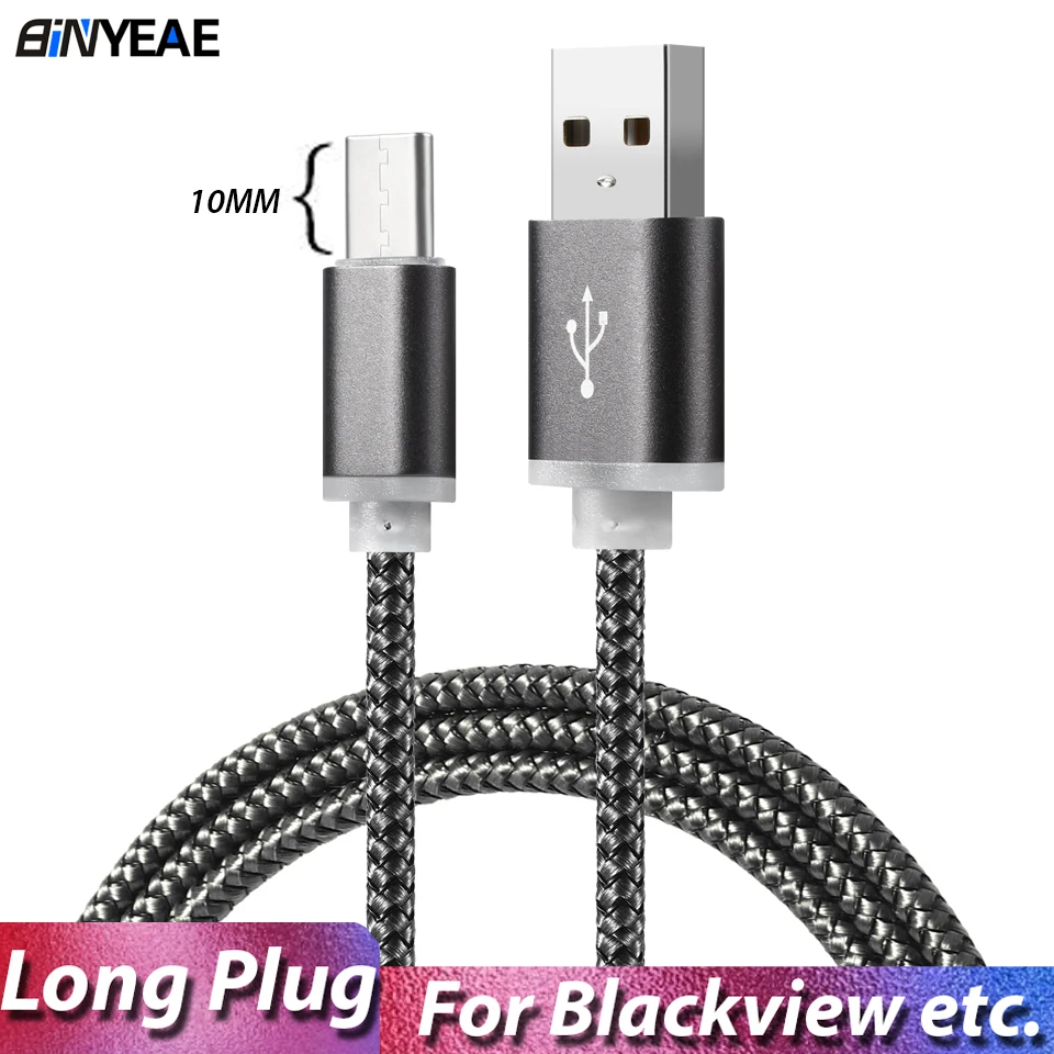 USB Type C кабель для быстрой зарядки Blackview Bv9900 Pro Bv6100 Bv9700 BV9600 Oukitel U18 с разъемом длиной