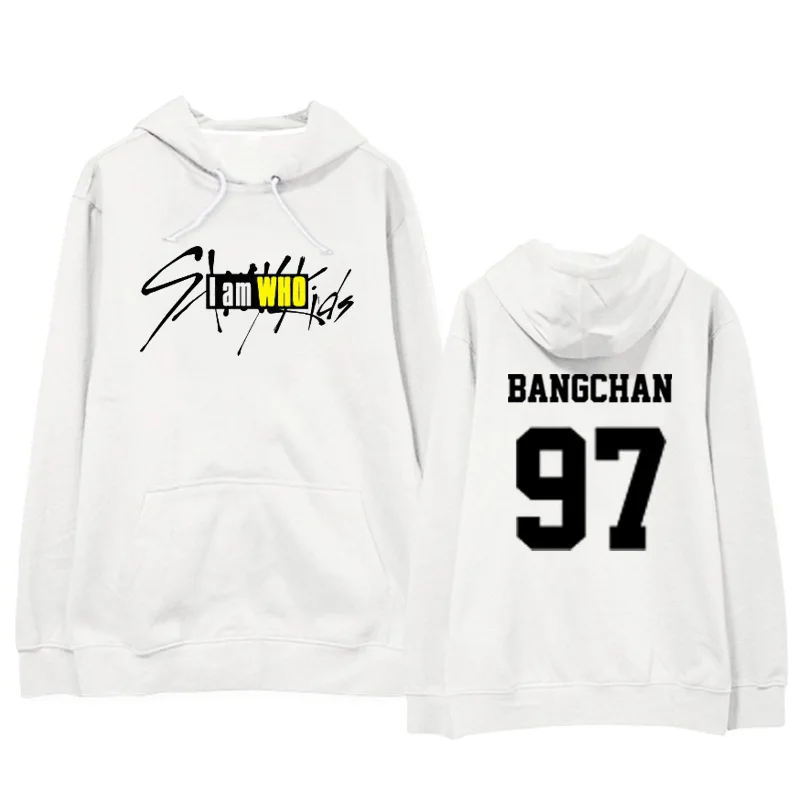 Kpop Straykids/одежда с надписью «I am WHO» осенне-зимние толстовки с длинными рукавами в Корейском стиле для школьников k-поп свитшоты k-pop - Цвет: Bangchan