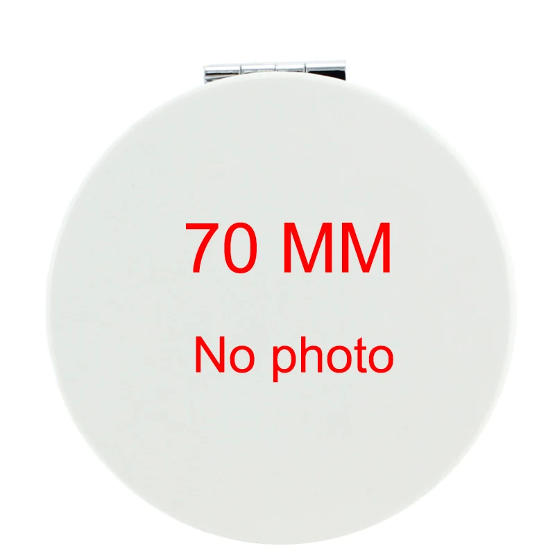 70-no-photo JWEIJIAO круглое складное зеркало для макияжа на заказ, компактное портативное карманное зеркало для фото из искусственной кожи, косметические инструменты и аксессуары NA01 - Цвет: 70-no-photo