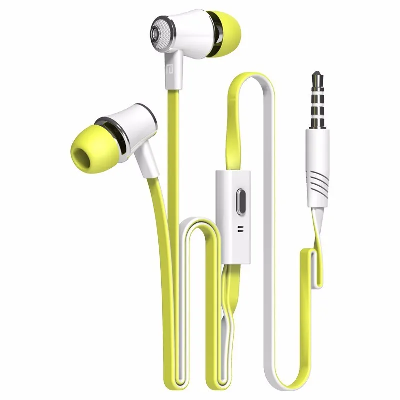 GreenYellow Langsdom Mijiaer JM21 в ухо наушники для телефона iPhone huawei Xiaomi гарнитуры проводные наушники fone de ouvido - Цвет: GreenYellow