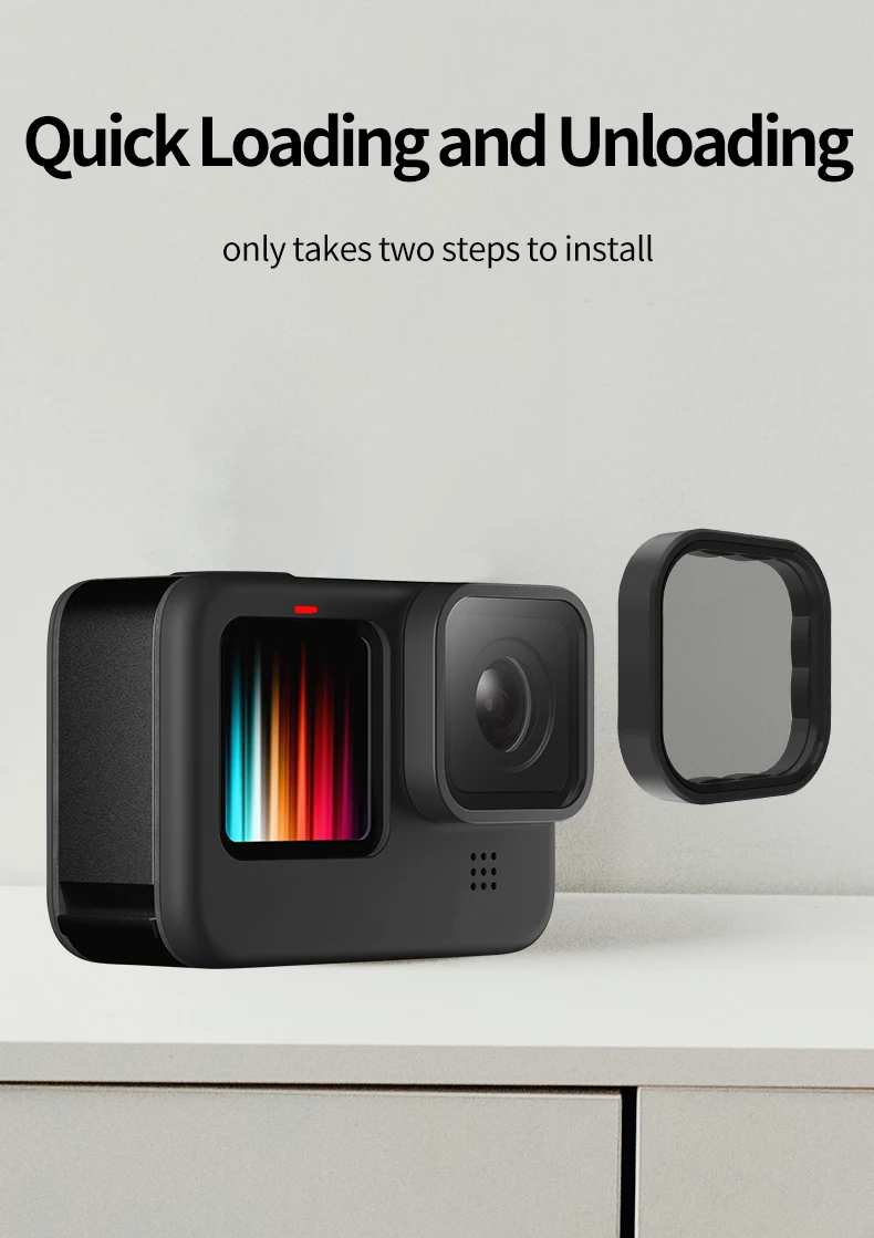 TELESIN 4 Packs ND8 ND16 ND32 CPL Lens Filter Set for Gopro Hero 10 9 Black Action Camera Accessories ND CPL Alloy Frame Lens TELESIN 4 Packs ND8 ND16 ND32 CPL Lens Filter Set for Gopro Hero 10 9 Black Action Camera Accessories ND CPL Alloy Frame Lens