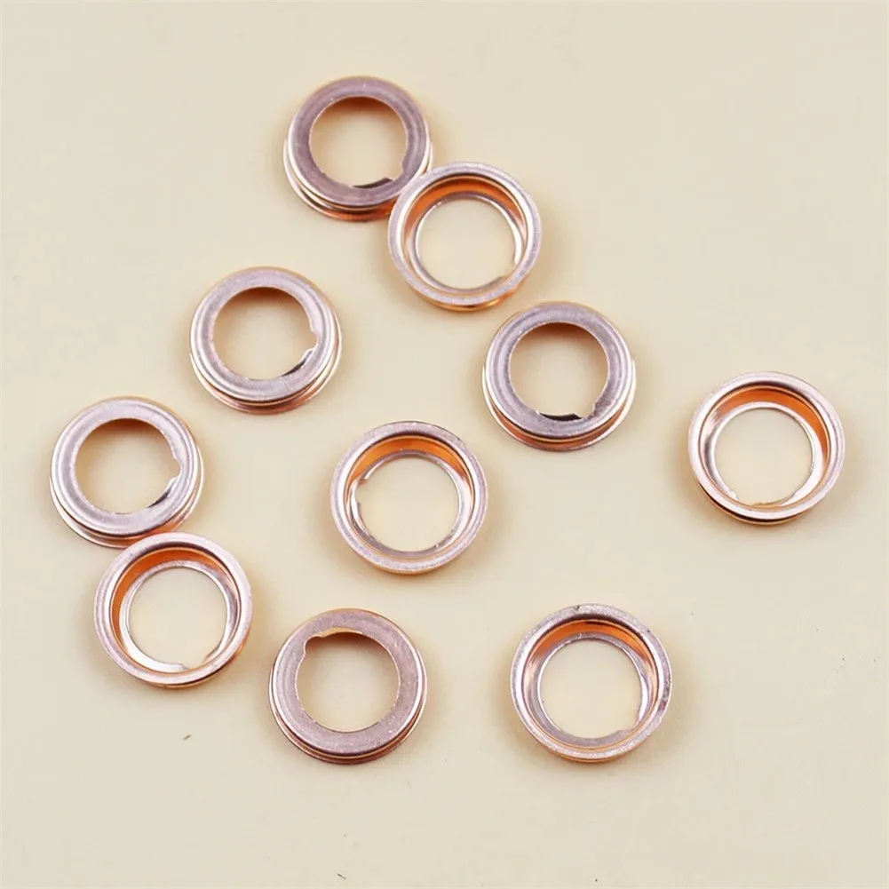 10PCS Metal Oil Drain Plug Crush Washer Gasket 11026-01M02 For Nissan Infiniti Oil Drain Plug Crush Washer