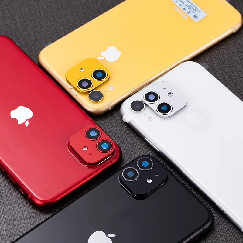Модифицированная наклейка для объектива камеры, сменная крышка для iPhone XR X R, поддельная наклейка для камеры iPhone 11, защита из закаленного стекла
