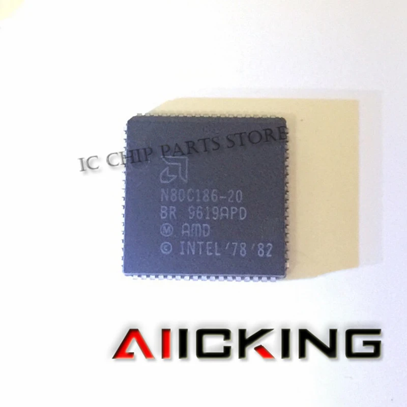 N80C186-20 5/PCS N80C186-20 PLCC Integrated IC N80C186 20 Chip original in stock