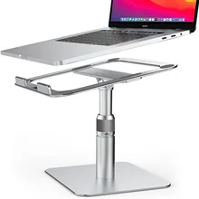 

Swivel Laptop Stand, Adjustable Height Laptop Stand for Desk, 360° Rotating Ergonomic Elevate Computer Riser Holder Compatible