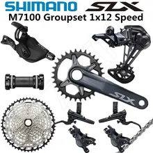 SHIMANO DEORE SLX M7100 набор групп 32T 34T 36T 170 175 мм шатун для горного велосипеда 1x12-Speed 10-51T M7100 задний переключатель