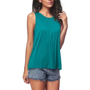 

Tant Top For Women Sleeveless O-neck Solid Color Bodycon Slim Tank Top Women New Hot Casual Top