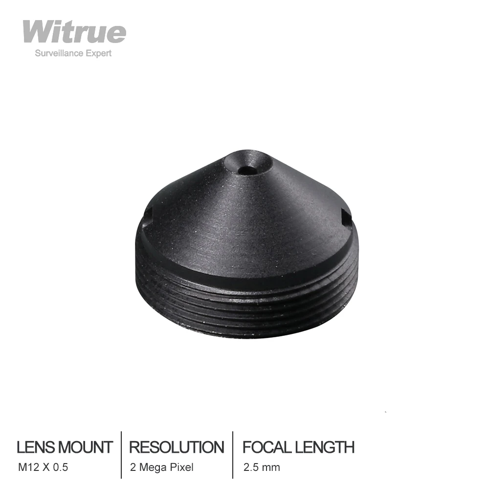 Witrue CCTV Объектив Пинхол линзы 2 5 мм M12 * 0 крепление 1/3 &quotF2.0 110 градусов для