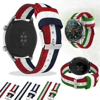 

Colorful Canvas Nylon Strap For Huawei Watch GT Huawei Watch GT Active band For huawei GT 2E huawei GT2 46mm Replace bracelet