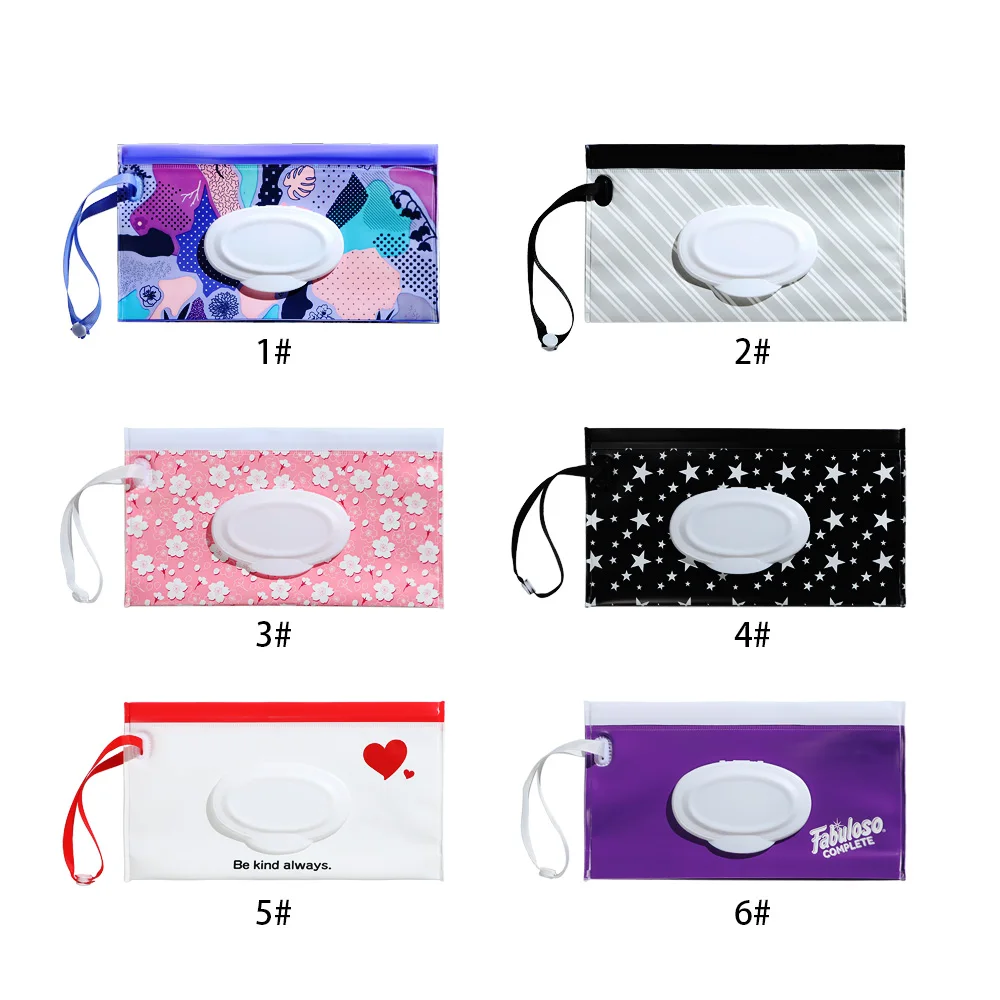 EVA Portable Snap-Strap Tissue Box Wet Wipes Bag Flip Cover Cosmetic Pouch Outdoor Useful Baby Stroller Accessories 1PC tissue box