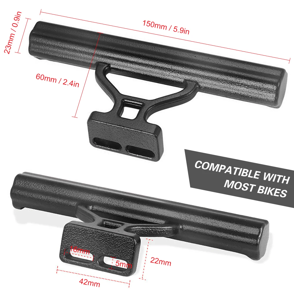 Bicycle Accessories Bicycle Handlebar Bicycle Handlebar Extender Bicycle Handlebar Extension Bicycle Mount Holder Bike Handlebar Extender Aluminum Alloy Bike Handlebar Extension Bracket Adjustable Extender Handlebar
