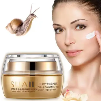 

50g Snail Repair Face Cream Whitening Moisturizing Shrink Pores Brighten Skin Tone Oil Control Anti Wrinkle Facial Cream Care