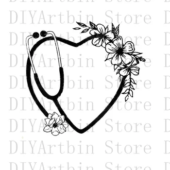 

New Stethoscope Flower Cutting Dies 2020 Scrapbooking Dies Metal Nouveau Arrivage Dies For Card Making