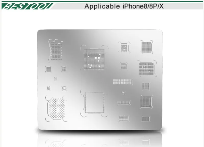 Лучший 3D BGA стальная сетка A8 A9 A10 A11 A12 для iphone 6 6P 7 8P X XR непосредственно нагреваемый мобильный телефон BGA IC реболлинг трафарет