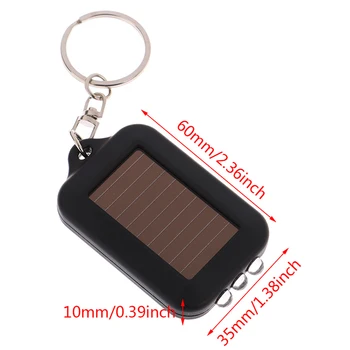 

3 LED Portable Camping Ring Holder Mini Solar Power Tent Rechargeable Hiking Climbing Emergency Light Outdoor Keychain