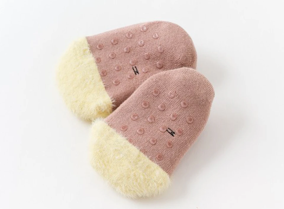 Bebê Deslizamento Meias Menino Menina Algodão Terry Grosso Infantil Inverno Quente Curto Chinelo Meia Criança Impressão Animal Tênis Não 25 High Quality Mamãe e Bebê