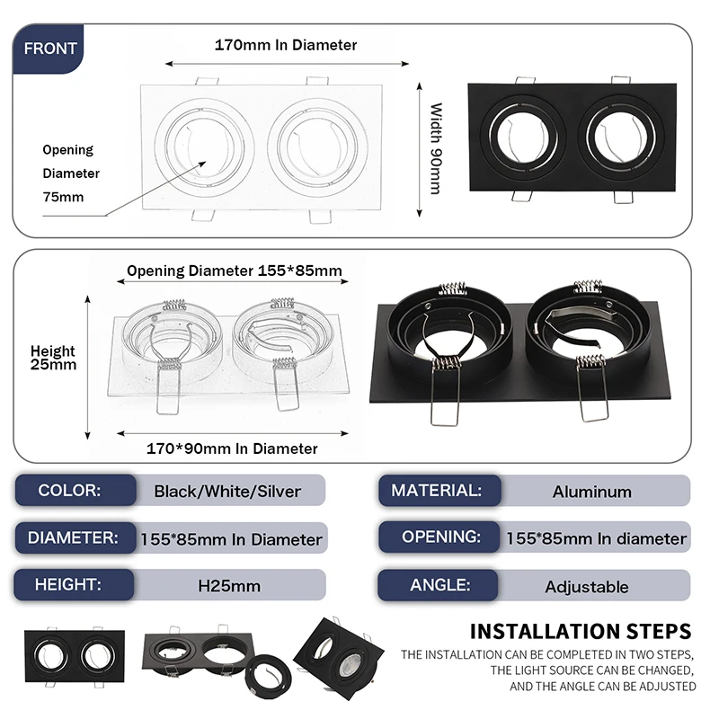 do teto bases halogênio luz led downlight