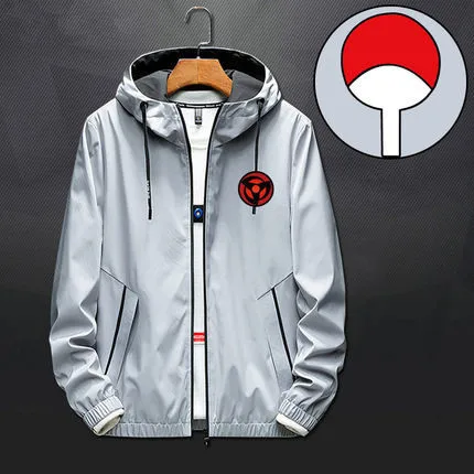 D Аниме Наруто Акацуки Учиха Итачи Шаринган костюмы для косплея Konoha толстовка с капюшоном на молнии толстовки куртка пальто спортивная одежда - Цвет: D