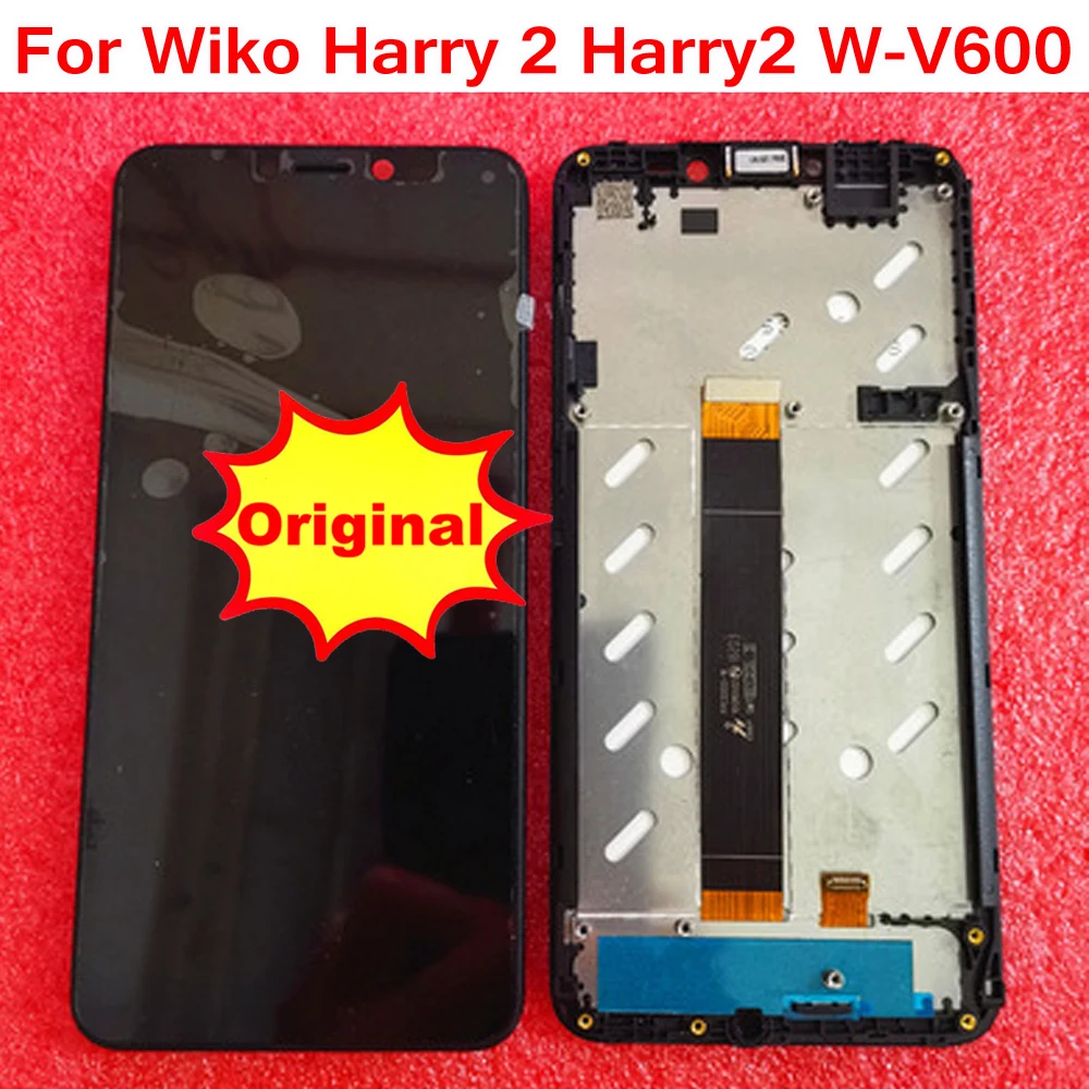 Оригинальный ЖК-дисплей с рамкой для смартфона Wiko Harry 2 лучший стеклянный