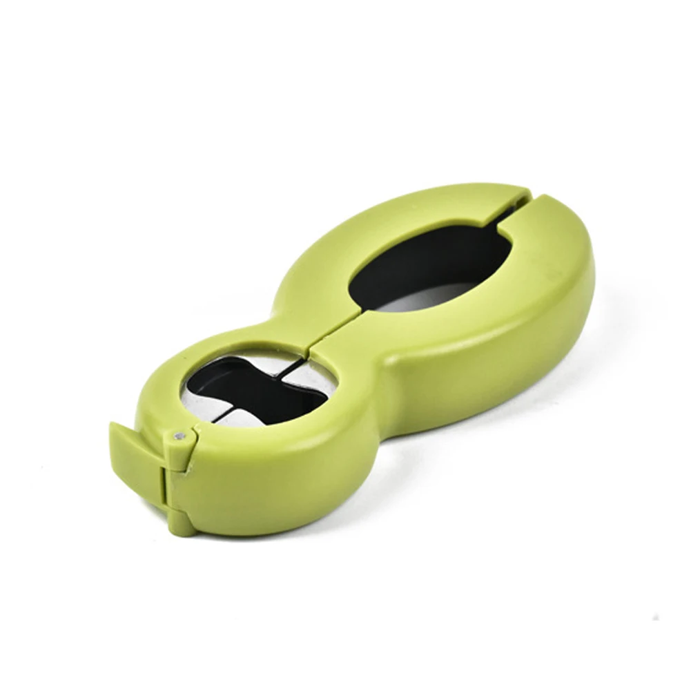 Manual Tool Gadgets Multi-functional Wrench Grip Bottle Stainless Steel Cap Beer Green Lid Jar Can Opener Kitchen