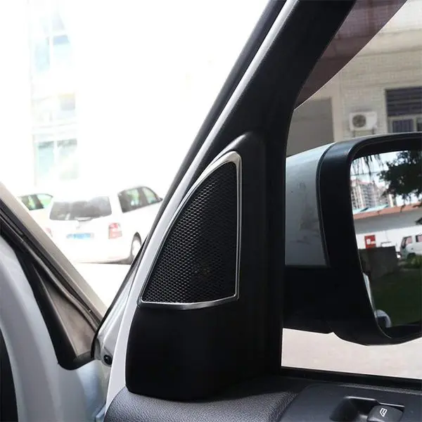 Автомобильный-Стайлинг для Land Rover Discovery 4 LR4 2009- ABS автомобильный a-столб динамик Накладка аксессуары 2 шт