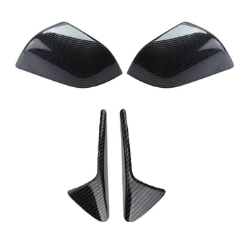 

for Tesla Model 3 S X Car Rear View Mirror Cover Camera Trim Cover Fits Side Markers Turn Signal Accessories (Matt)