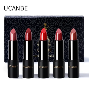 

5pcs/lot UCANBE Lipstick Set Velvet Moisturizer Make Up Waterproof Long-lasting Lip Stick Matte Nude Honey Lips Makeup Kit