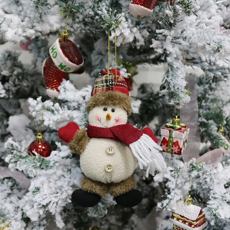 Новое Рождественское украшение Санта Клаус Лось снеговик рождественские украшения кулон для рождественской елки игрушки для украшения дома подарки - Цвет: B-1