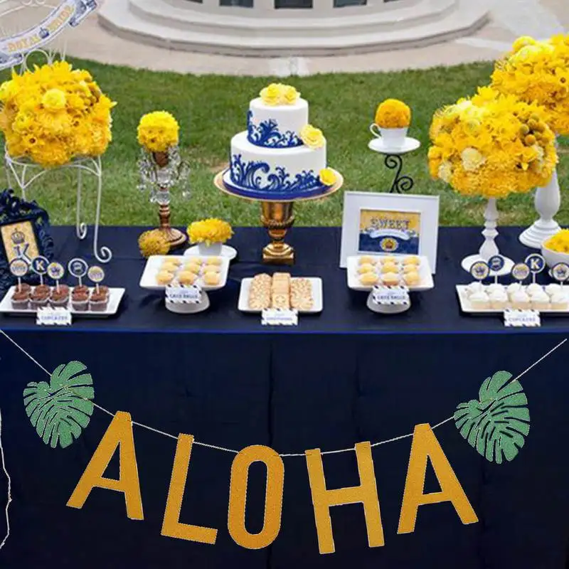 Летние украшения для вечеринки в гавайском стиле Вечерние гирлянды виде