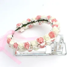 Mori Girl гирлянда TS Сказочные Кольца для волос лента для волос корейский стиль головной убор невесты приморский праздник фотосессия фото лента для волос Acc