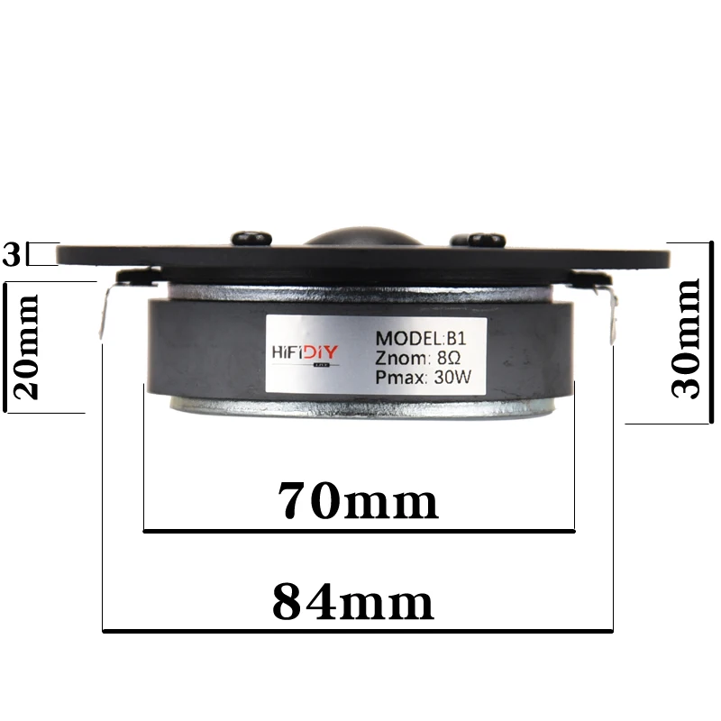 8ohm 30w, alto-falante atreível B1-95 100 103 104 108 110 116mm