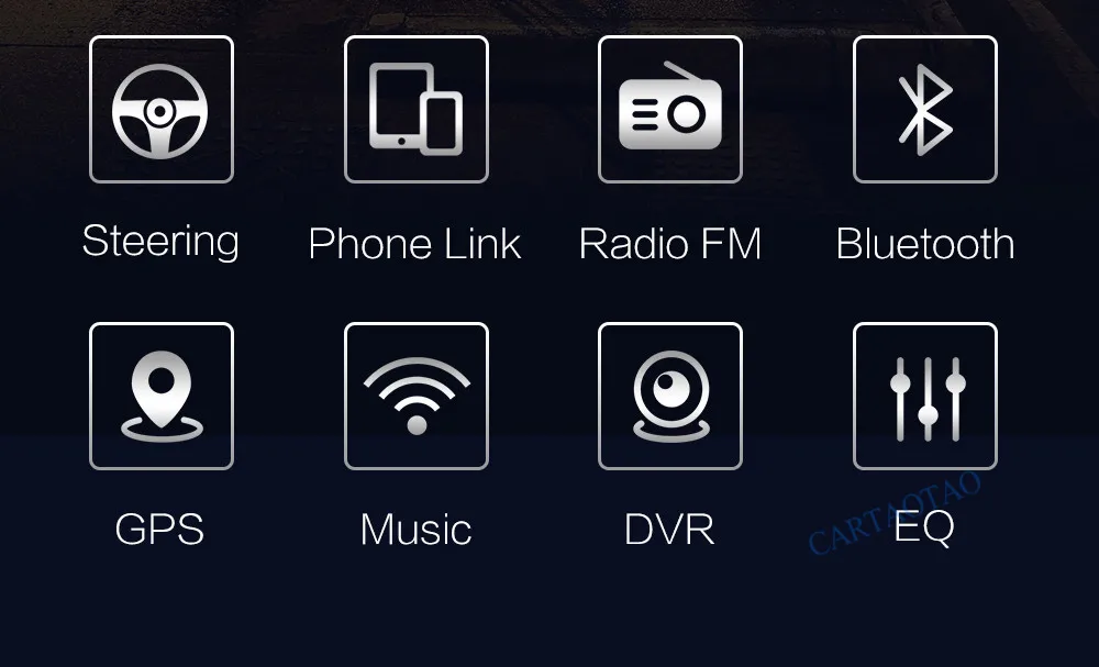 CARTAOTAO 9 дюймов 2din для Subaru Forester 2.5D HD 2008-2012 автомобильный Радио Мультимедиа Видео плеер навигация gps Android 8,1 GO 2DIN