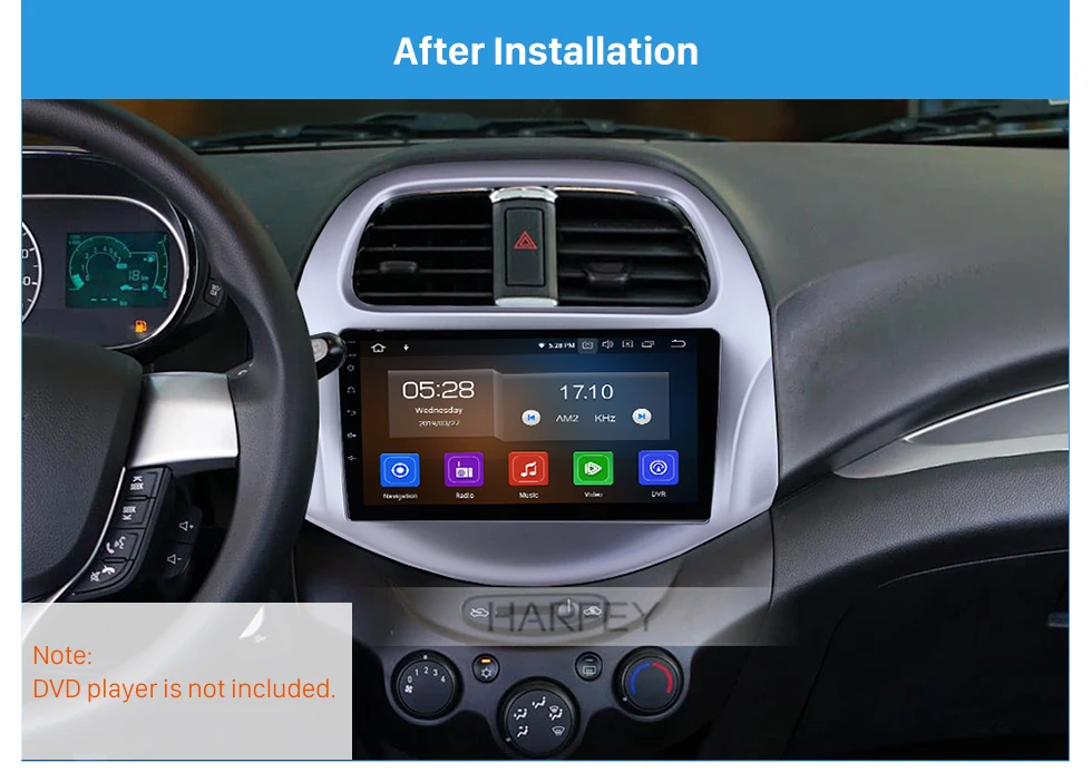 Harfey 2Din " Автомобильный авто Радио Рамка стерео фасции Крышка для Daewoo Matiz/Chevrolet Spark/Baic/Beat Набор для крепления приборной панели